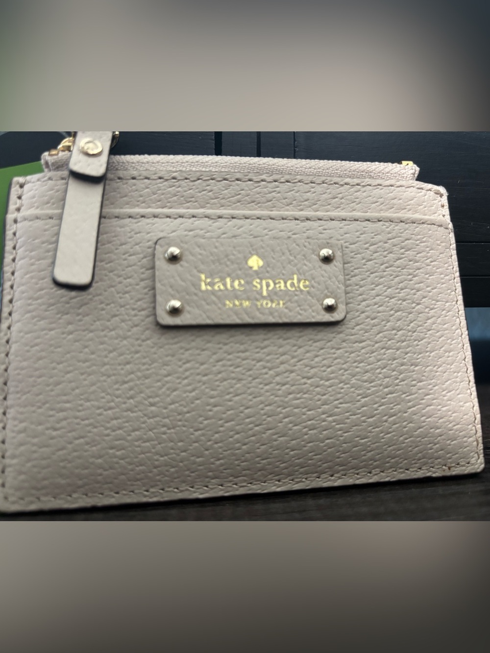 2016 Kate Spade Grove Street Card Case in Pumice with Gold Hardware - Picture 5 of 6